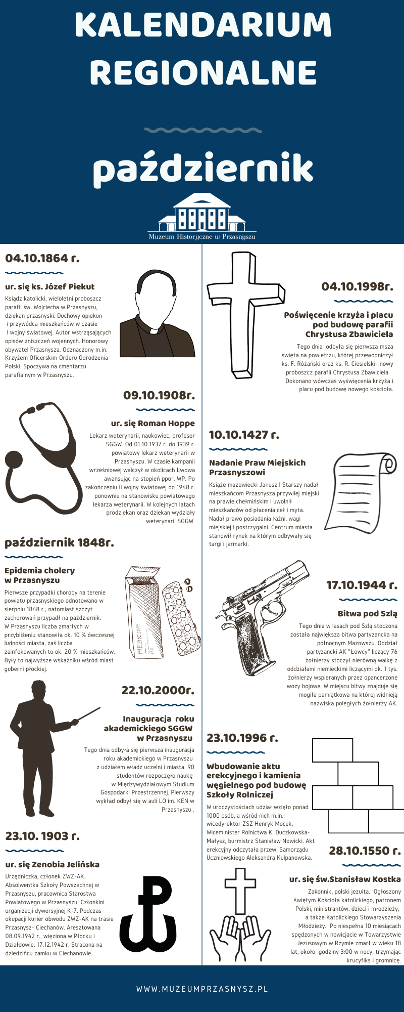 Kalendarium regionalne na październik 2022