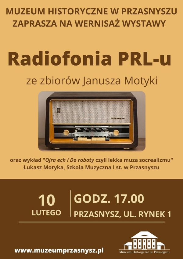 Plakat informujący o spotkaniu