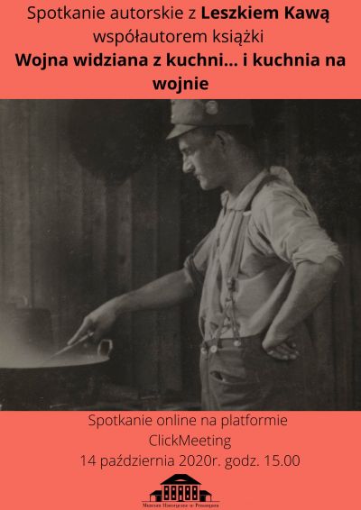 Plakat informujący o wykładzie organizowanym przez muzeum
