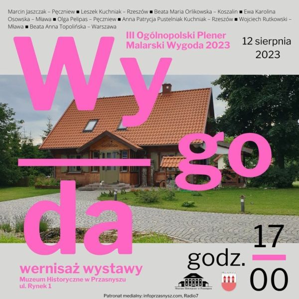 Plakat informujący o wernisażu