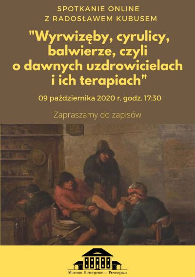 Plakat informujący o wykładzie organizowanym przez muzeum