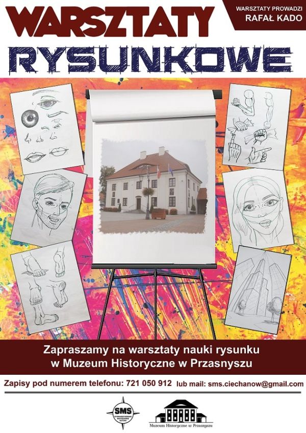 Plakat informujący o warsztatach