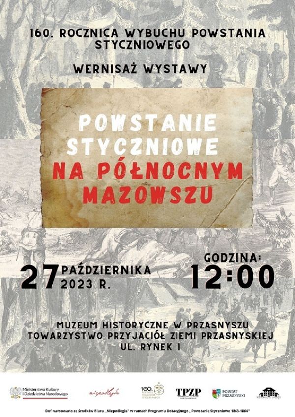 Plakat informujący o wystawie