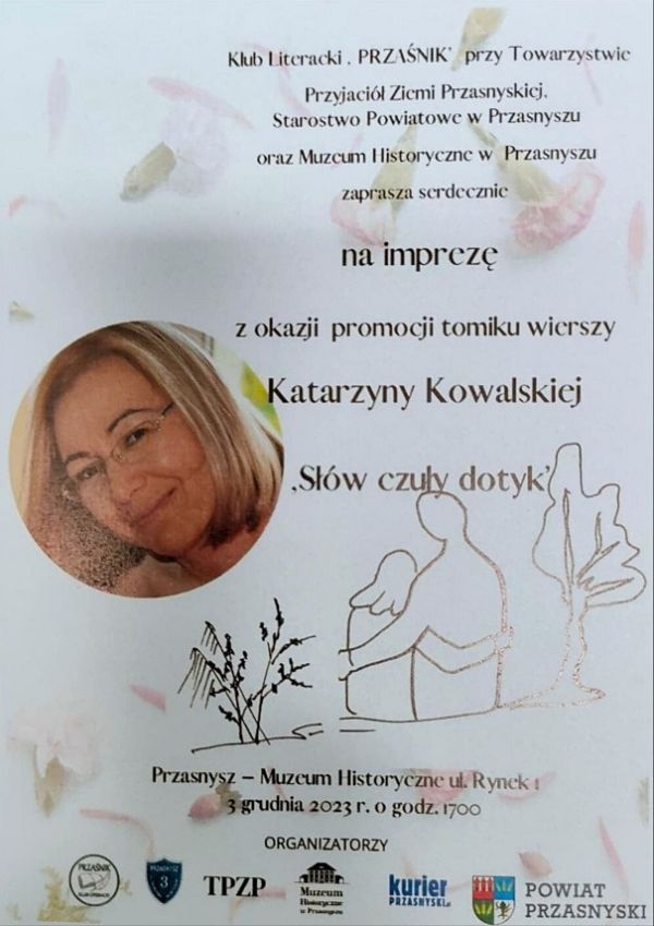 Plakat informujący o spotkaniu