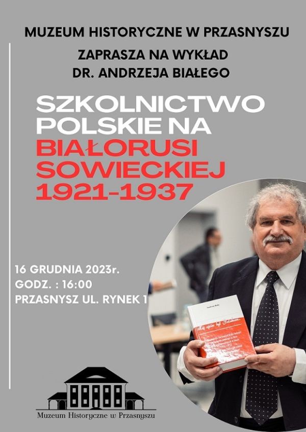 Plakat informujący o spotkaniu