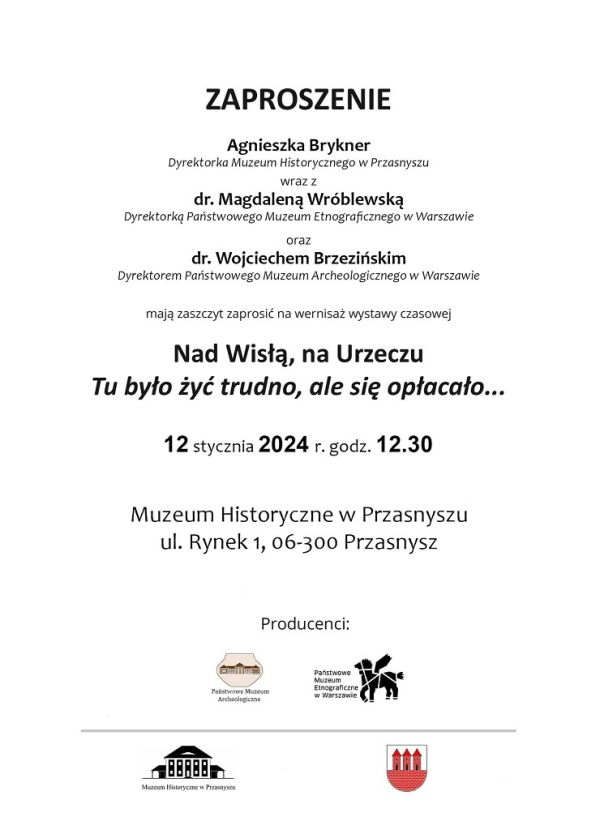 Plakat informujący o wystawie