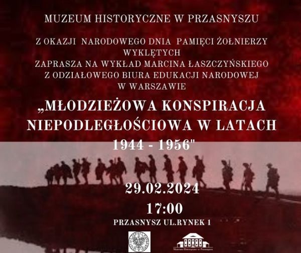 Plakat informujący o wykładzie