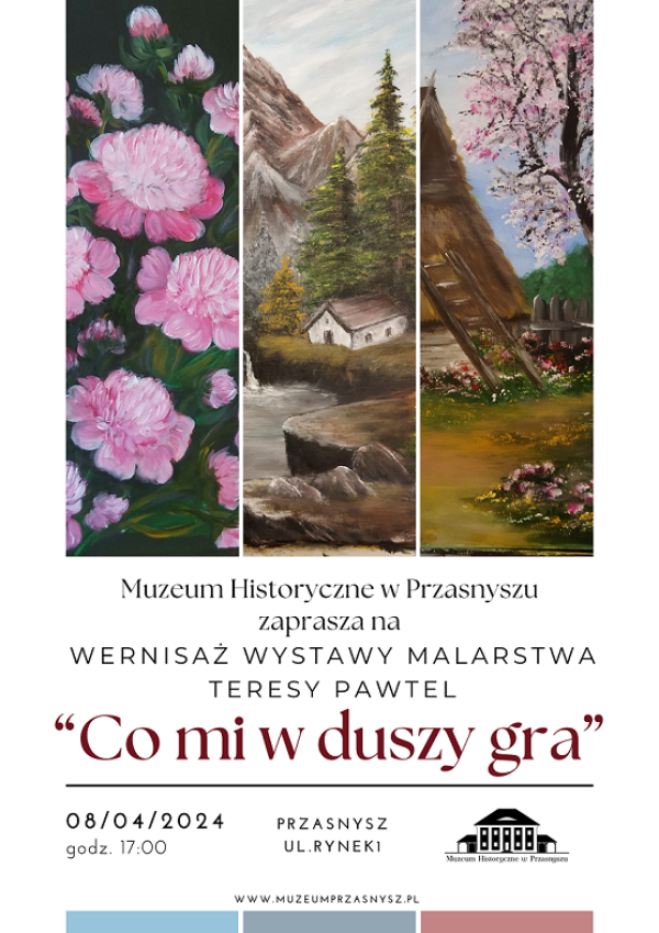 Plakat informujący o wystawie