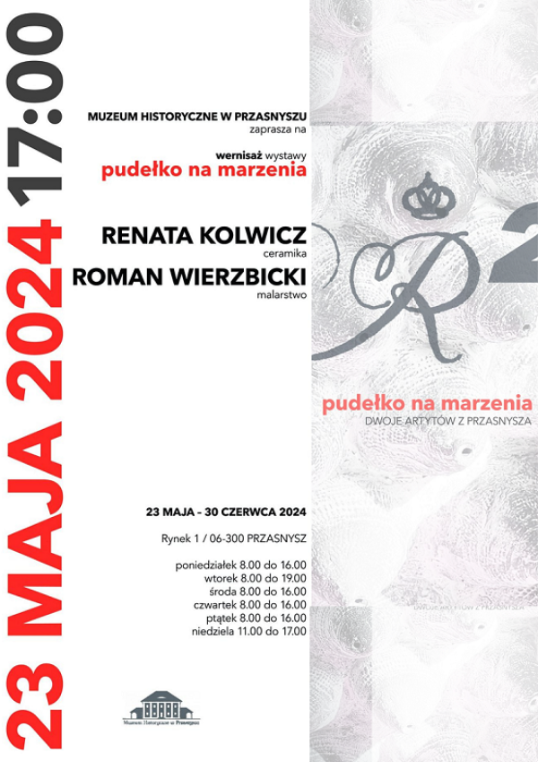 Plakat informujący o wystawie