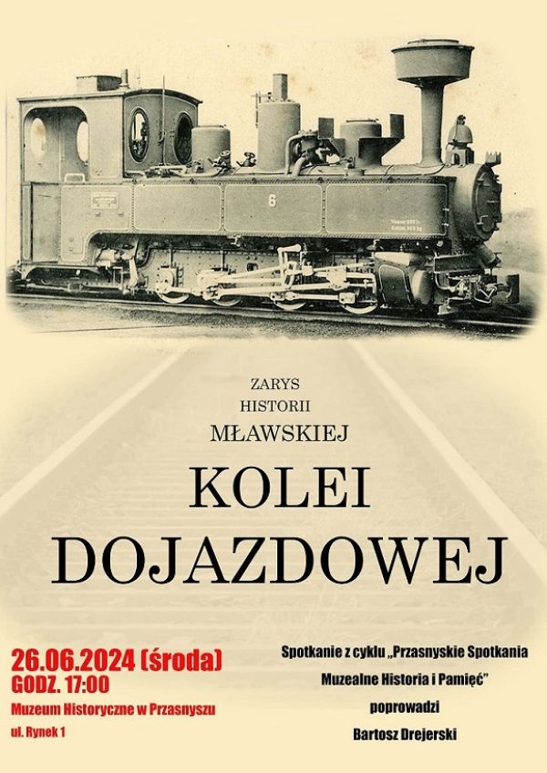 Plakat informujący o spotkaniu