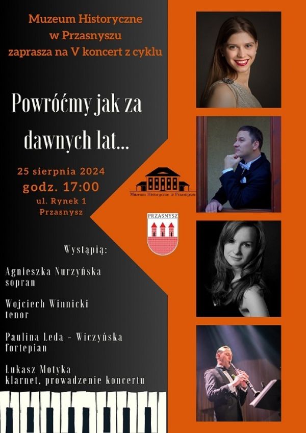 Plakat informujący o koncercie