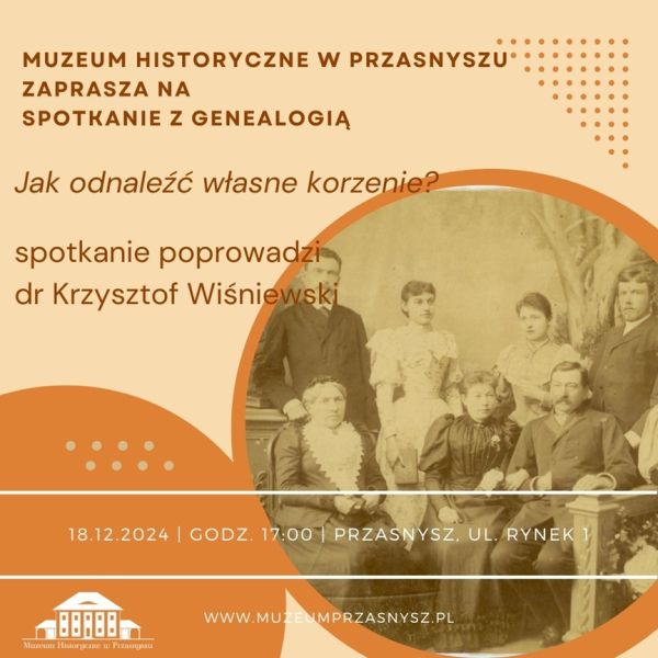 Plakat informujący o wydarzeniu organizowanym przez muzeum