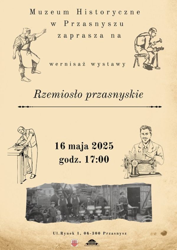 Plakat informujący o wydarzeniu organizowanym przez muzeum