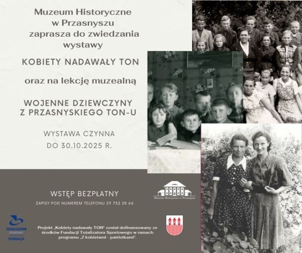 Plakat informujący o lekcji muzealnej