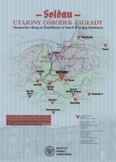 Tablica informacyjna dotycząca wystawy w muzeum