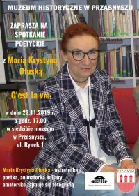Plakat informujący o wydarzeniu