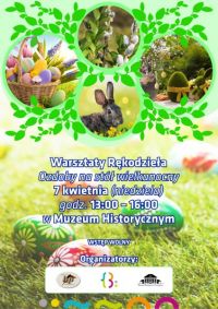 Plakat informujący o wydarzeniu organizowanym przez muzeum