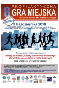 zaproszenie na 8 Profilaktyczną Grę Miejską