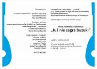 zaproszenie na promocję tomiku poezji