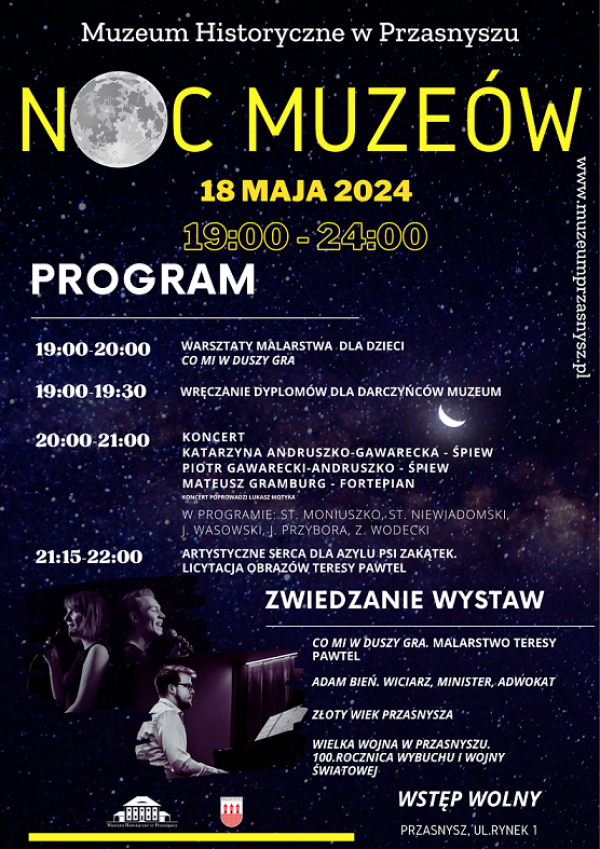 Zapraszamy na Noc Muzeów 2024