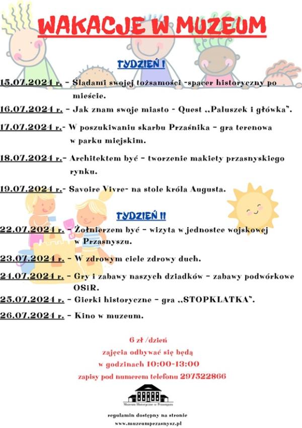 Zapraszamy na wakacje w muzeum!