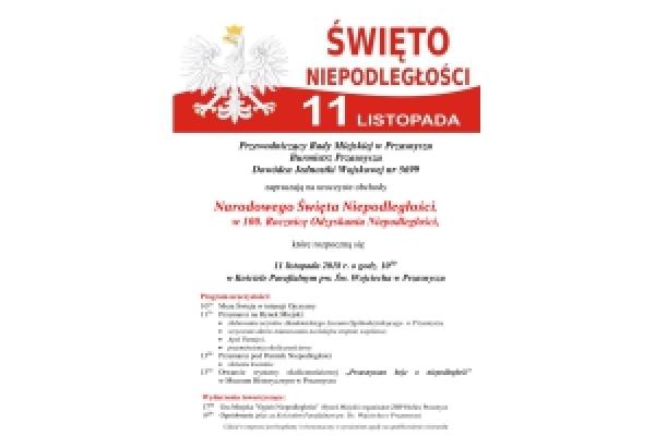 Zaproszenie na obchody Narodowego Święta Niepodległości
