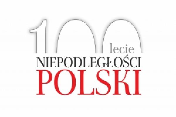 napis stulecie niepodległości Polski