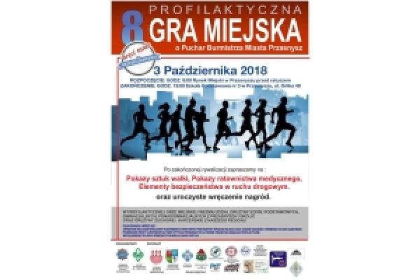 8 Profilaktyczna Gra Miejska plakat