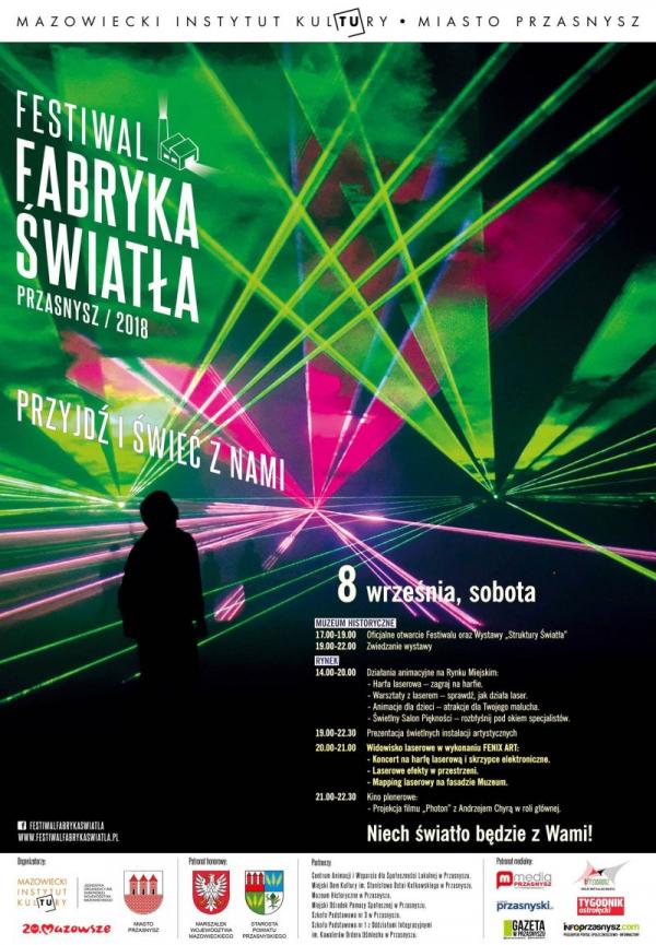 Plakat  Festiwal Fabryka Światła