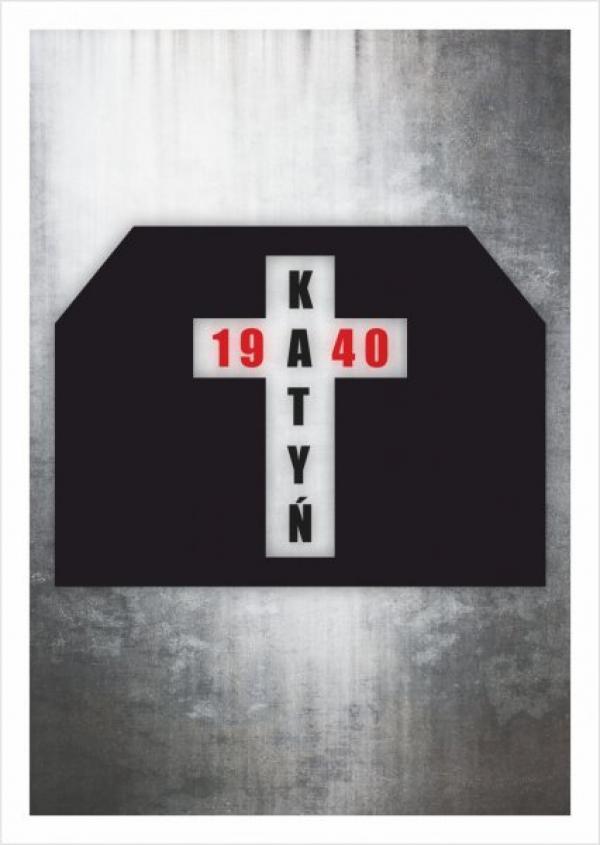 krzyż z napisem Katyń 1940