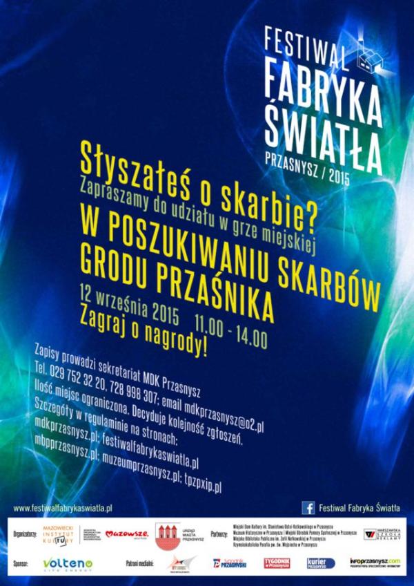 plakat  Festiwal Fabryka Światła