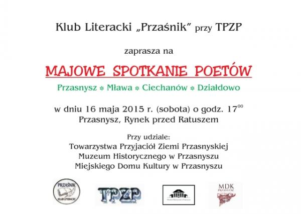 Zapraszenie na spotkanie poetów