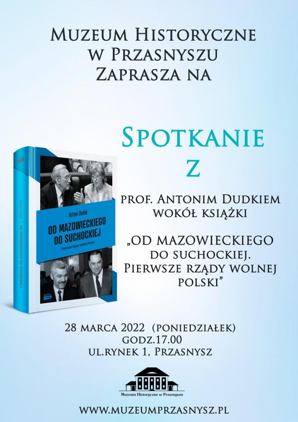 Plakat informujący o spotkaniu