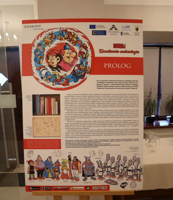 Plansza wystawy Kajko i Kokosz