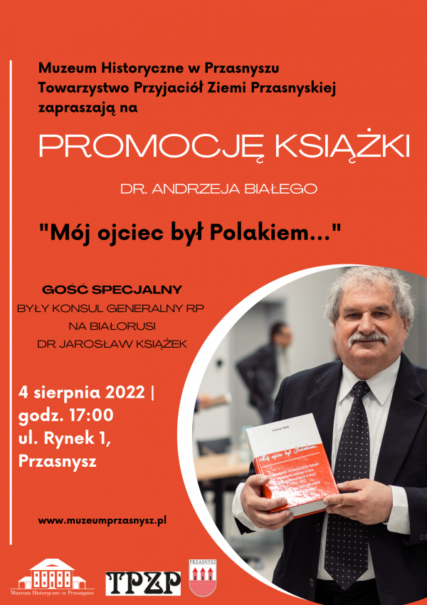 Zaproszenie na promocję książki dr. Andrzeja Białego