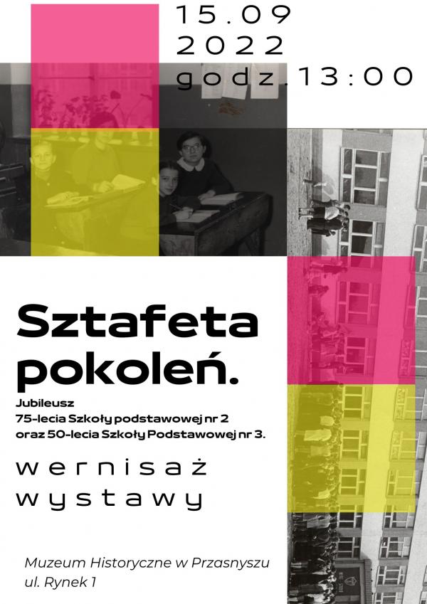 Plakat informujący o wernisażu wystawy